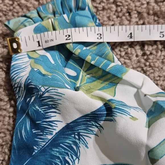 Cupshe One-Shoulder Tropical Dress in Blue and Green - Picture 11 of 14
